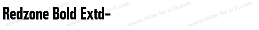 Redzone Bold Extd字体转换